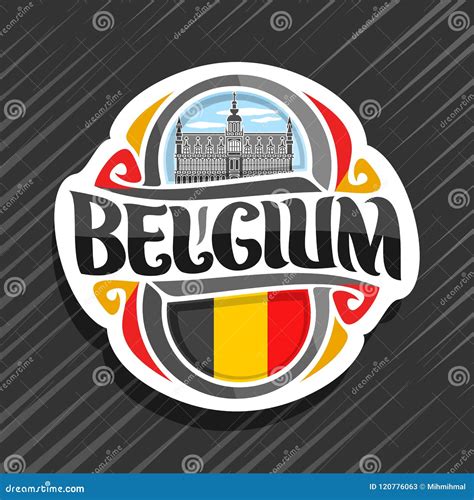 vector logo  belgium stock vector illustration  letter