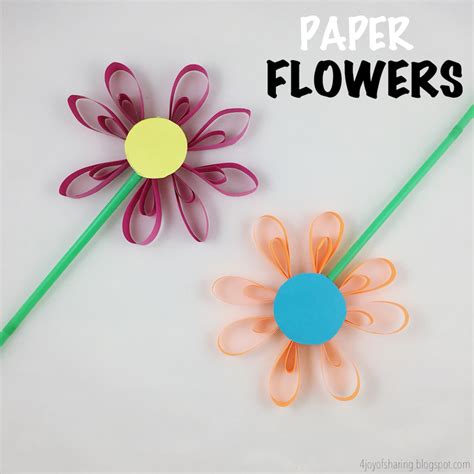 paper flower craft  joy  sharing
