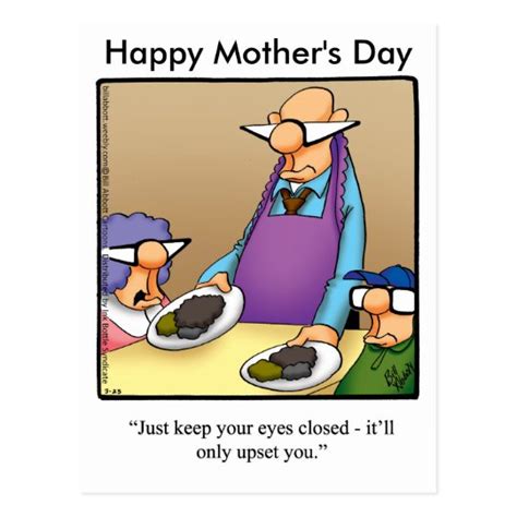 funny mothers day humor postcard zazzlecom