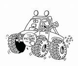 Coloring Pages Truck Monster Rig Big Digger Transportation Mud Printable Water Getcolorings Adults Grave Drawing Trucks Book Color Avenger Getdrawings sketch template