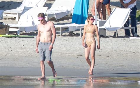 friendly exes emma roberts and chord overstreet enjoy the sunshine in