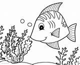 Fish Coloring Pages Printable Drawing Ocean Seafood Butterfly Tropical Kids Realistic Color Getcolorings Paintingvalley Comely sketch template
