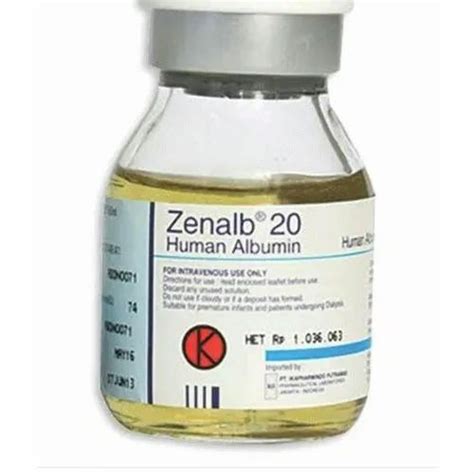 zenalb 20 human albumin injection for hospital rs 2500 piece id