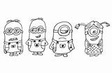 Minions Coloring Kids Pages Print Coloriage Movies Color Printable Animation Drawing Characters Beautiful Choose Board sketch template