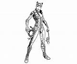 Batman Catwoman Arkham City Character Coloring Pages Printable Yumiko Fujiwara sketch template