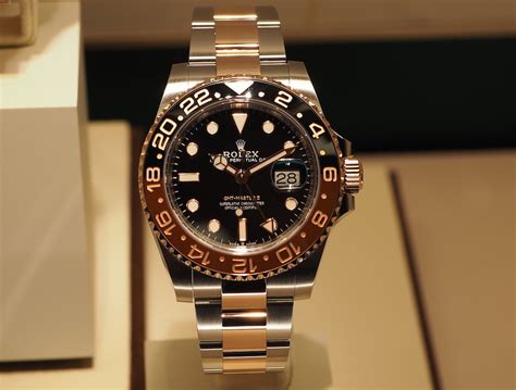 baselworld 2018 rolex gmt master ii everose rolesor ref