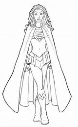 Supergirl Hero Colorear Desenho Desenhar Herói Superhéroes Páginas Coloringtop Criativos Presentes Fácil Scribblefun Aline Ferreira Vingadores sketch template