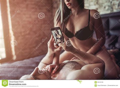 couple having sex on bed stock image image of calling
