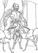 Ant Man Coloring Pages Shrinking Printable sketch template