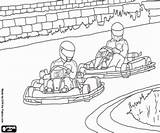 Karting Coloring Competition Printable sketch template