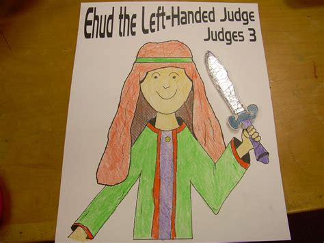 gambar hands bible teacher book judges ehud judge coloring pages