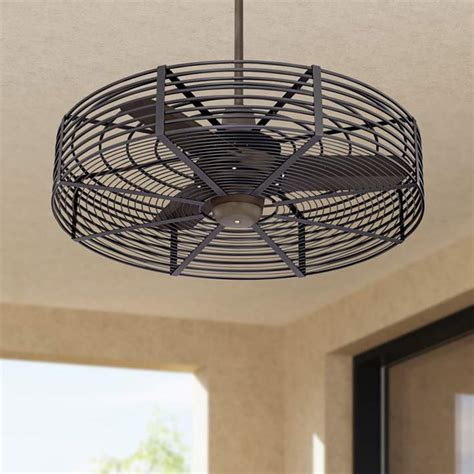 flush mount caged ceiling fan  light review home