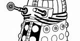 Coloring Dalek sketch template
