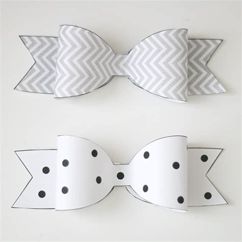 freebie friday printable paper bows ash  crafts