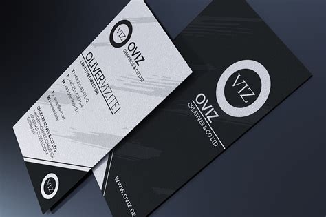 Black And White Business Card ~ Business Card Templates On