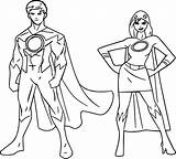 Girl Superheroes Boy Superhero Pages Drawing Coloring Super Hero Superheros Colouring Drawings Getdrawings Boys Wecoloringpage Powered Women sketch template