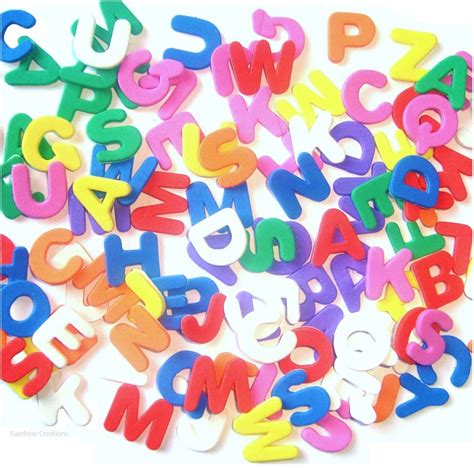 adhesive eva foam alphabet letters childrens craft