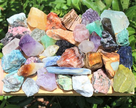 crafters collection mixed crystals bulk gemstones natural raw