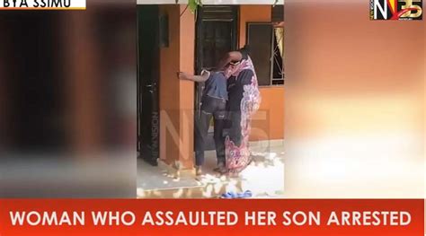 ️ video woman who assaulted her son arrested new vision official