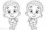 Coloring Pages Goby Bubble Guppies Characters Printable Kids Adults sketch template