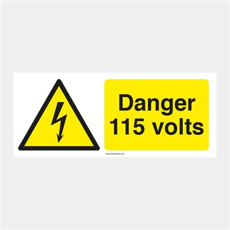 danger  volts ck safety signs