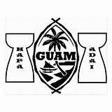 Guam Seal Latte Esther sketch template