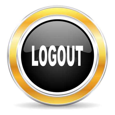 logout sign icon log  symbol arrow stock vector illustration