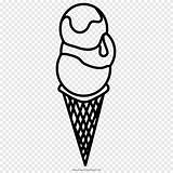 Cone Helado Sorvete Cucurucho Dibujos Icecream Cono Sorbet Cones Pngegg Ijs Conos Krim Helados Casquinha Kleurboek Tekening Ultracoloringpages Text Cornet sketch template