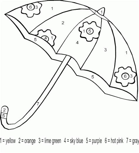 umbrella coloring pages  kids coloring home