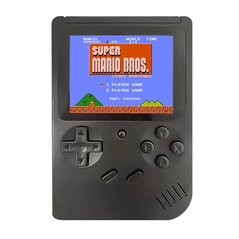 rechargeable mini retro portable handheld game console  bit   lcd  handheld game