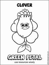 Daisy Coloring Pages Scout Petal Girl Green Flower Clover Petals Scouts Clipart Wisely Rose Use Resources Makingfriends Law Rosie Girls sketch template