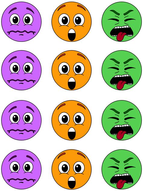 printable template primary emotions