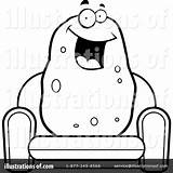 Couch Coloring Potato Clipart Illustration Thoman Cory Royalty Rf Getdrawings Pages sketch template