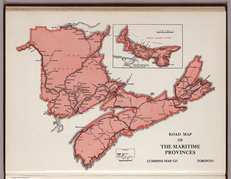 road map  canadian maritime provinces