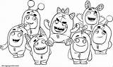 Coloring Oddbods Pages Printable Ius Tech sketch template