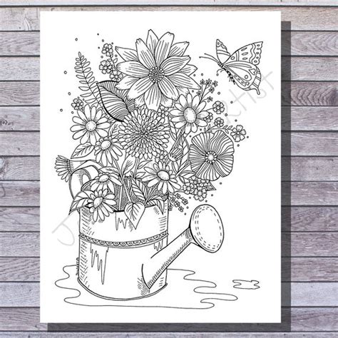 printable spring coloring pages  adults mom wife busy life