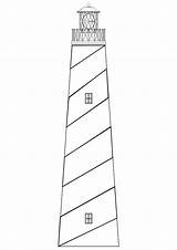 Leuchtturm Ausmalen Vuurtorens Faro Kleurplaat Ausmalbild Hatteras Ausdrucken Vuurtoren sketch template