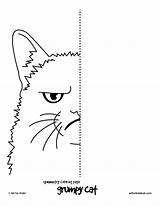 Symmetry Coloring Pages Cat Kids Hub Worksheets Sheets Grumpy Symmetrical Drawing Printable Line Color Preschool Colouring Cats Getcolorings Book Grade sketch template