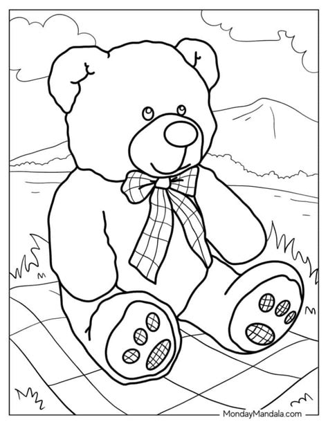 teddy bear coloring pages   printables weareaccessma