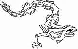 Rayquaza Pokemon Coloring Pages Mega Printable Getcolorings Color Print sketch template