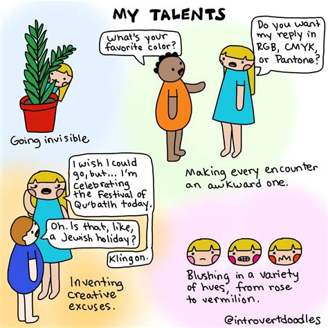 natural talent introvert doodles
