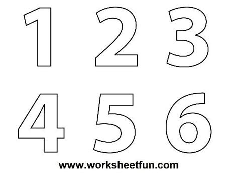 numbers color worksheets preschool coloring pages  preschool