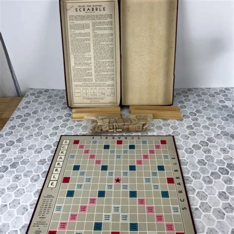 vintage scrabble board game selchow righter