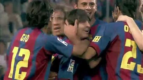 Leo Messi First Goal For Barcelona Youtube