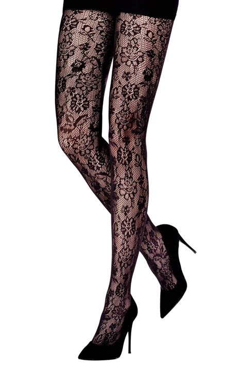 Flower Patterned Tights