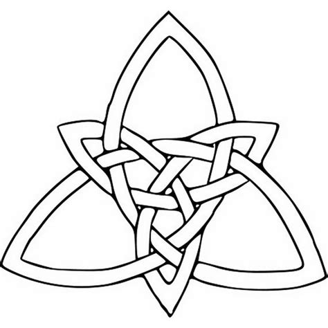 trinity knot coloring page