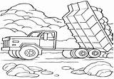 Truck Peterbilt Coloring Pages Cement Dump Getdrawings Getcolorings Print Color Colorings sketch template