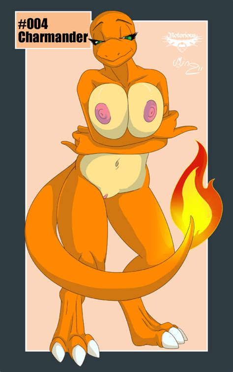 Rule 34 Breasts Charmander Female Fire Holding Breasts