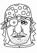 Pirate Coloring Mask Pages Craft Characters Patch Eye Printable Edupics Pirates sketch template