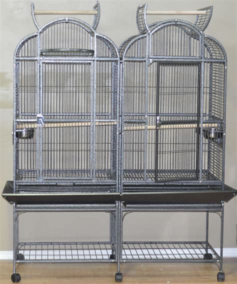 platinum double flight bird cage  divider color affordable prices